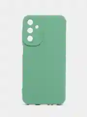 Синий чехол силиконовый Samsung Galaxy A15 (Самсунг Галакси А15) с защитой камеры