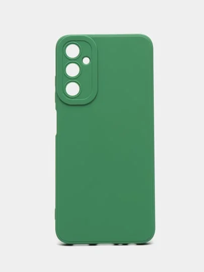 Зеленый чехол силиконовый Samsung Galaxy A05S (Самсунг Галакси А05S) с защитой камер