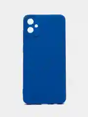 Синий чехол силиконовый Samsung Galaxy A05 (Самсунг Галакси А05) с защитой камеры