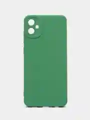 Синий чехол силиконовый Samsung Galaxy A05 (Самсунг Галакси А05) с защитой камеры