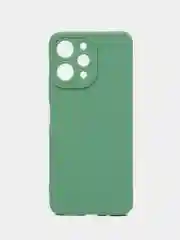 Красный силиконовый чехол для Xiaomi Redmi 12 (Сяоми Редми 12) с защитой камеры