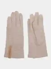 Бежевый меланж женские перчатки / подарок сестре / подарок маме / перчатки для сенсорных экранов