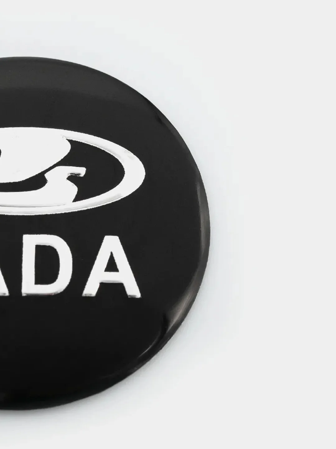 Черный наклейки на диски, колпаки LADA, изогнутые Лада, 4 штуки