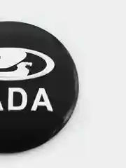 Черный наклейки на диски, колпаки LADA, изогнутые Лада, 4 штуки