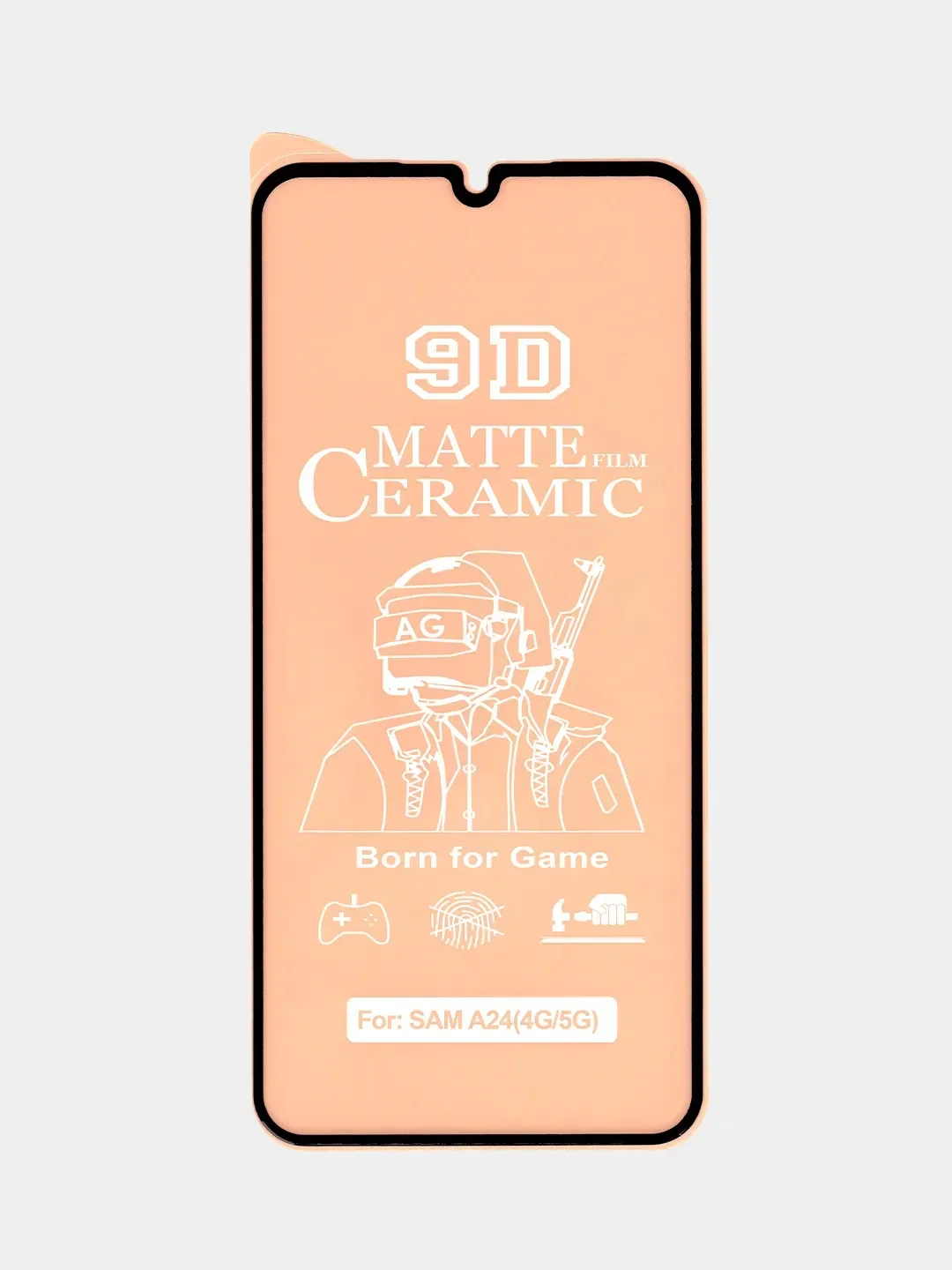 Черный защитная матовая керамическая пленка на Samsung Galaxy A24 / A25 / A15 (Самсунг Галакси)