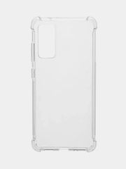 Чехол Samsung Galaxy S20 FE / Самсунг С20 ФЕ, прозрачный, силиконовый, противоударный