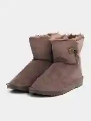Бежевый меланж угги женские зимние