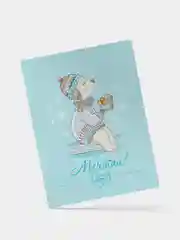 Голубой открытки новогодние "Тёплые пожелания", миниатюрные, с пожеланиями к Новому году, 4 вида