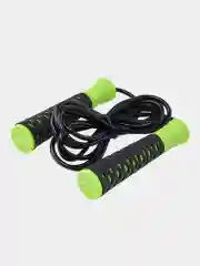 Зеленый скакалка BASEFIT RP-103 PVC, 3,05 м, с нескользящей ручкой