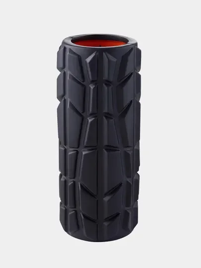 Черный ролик массажный STARFIT FA-509 EVA/PP, высокая жесткость, 33x13,5 cм