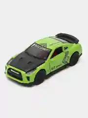 Зеленый металлическая коллекционная машинка Nissan GT-R