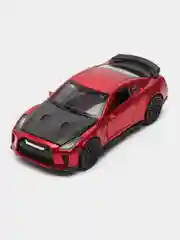 Красный металлическая коллекционная машинка Nissan GT-R