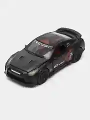 Черный металлическая коллекционная машинка Nissan GT-R