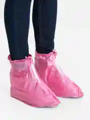 Розовый бахилы для обуви, многоразовые