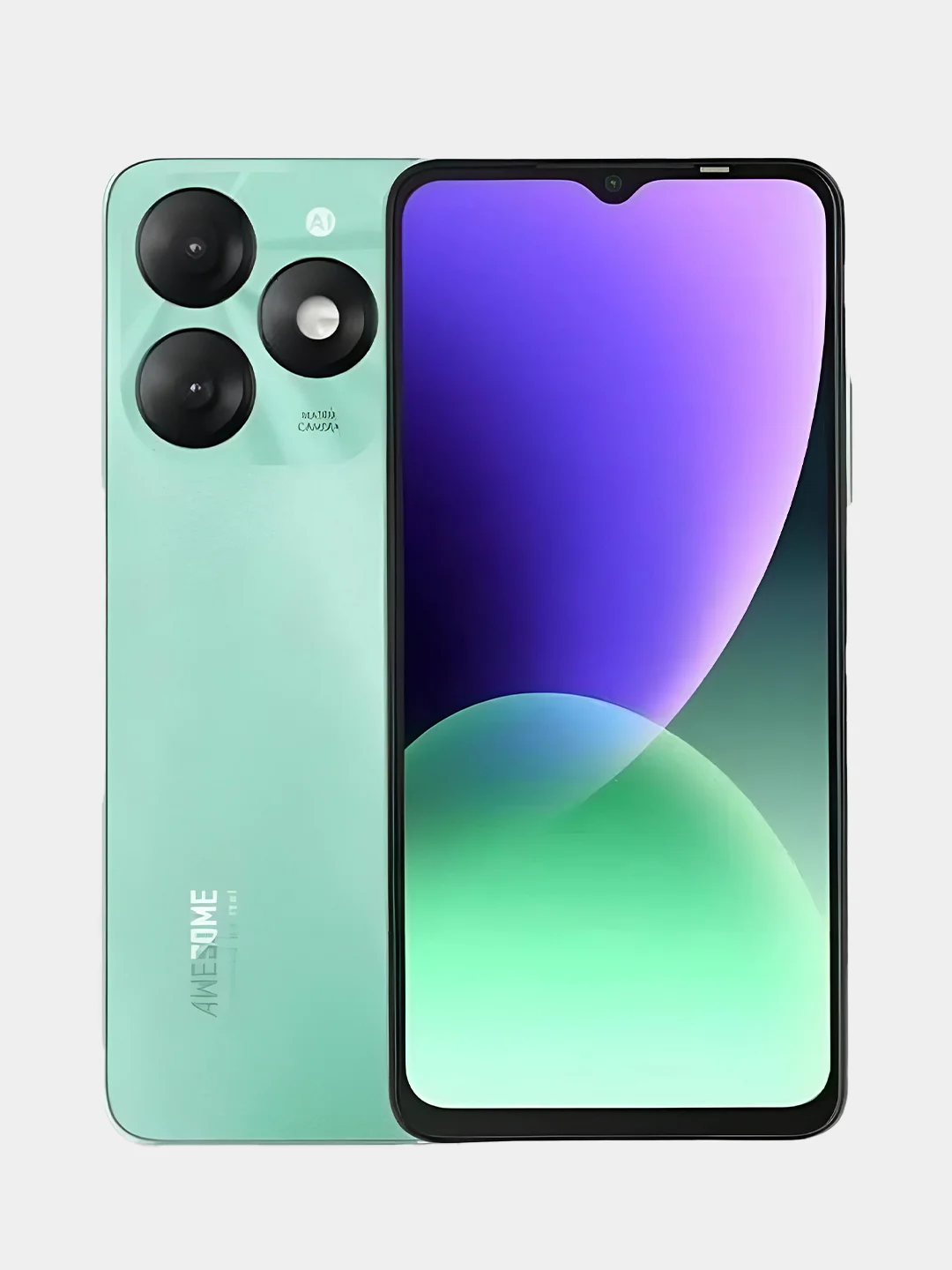 Зеленый смартфон Itel A70, 3+5, 128 Gb