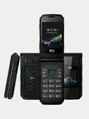 Синий телефон BQ 2822 Dragon, 2 SIM, два экрана, с камерой, телефон кнопочный 2000мач
