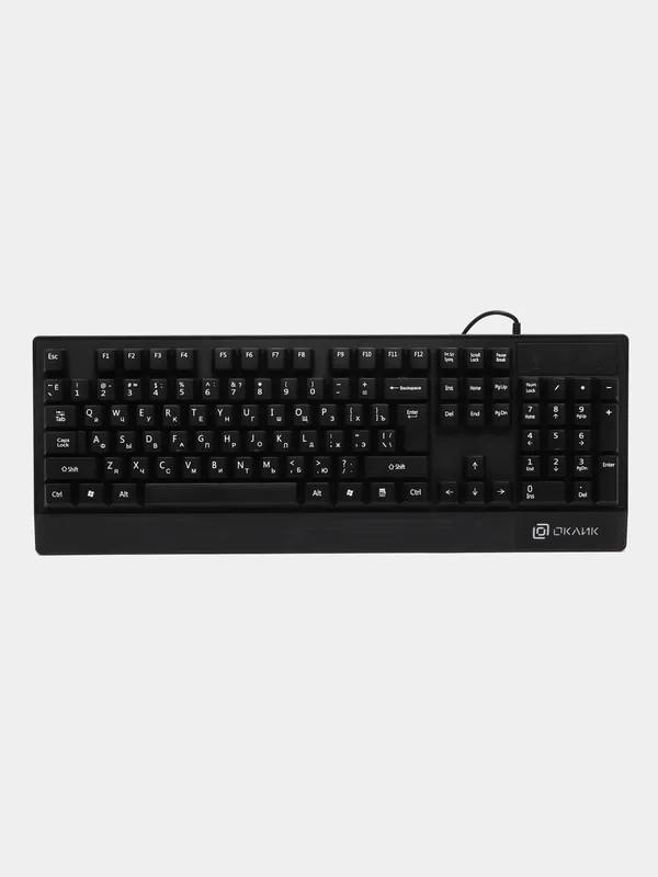 Клавиатура проводная компьютерная Oklick 115M, USB, мембранная