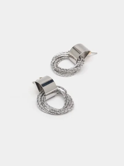 Серебряный серьги женские гвоздики