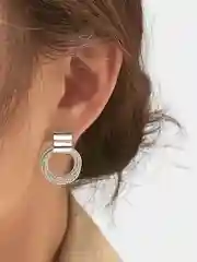 Серебряный серьги женские гвоздики