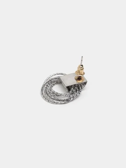 Серебряный серьги женские гвоздики