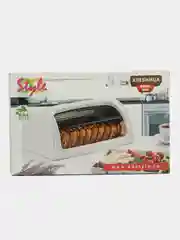 Песочный хаки хлебница с крышкой, большая