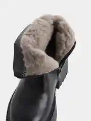 Черный ботинки женские, зимние