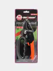 Зеленый секатор садовый, храповой механизм