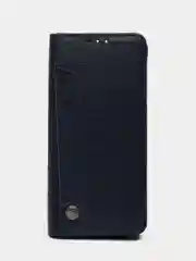 Темно-синий чехол книжка с картхолдером на Tecno Spark 10 и Tecno Spark 10C (Текно Спарк 10/Спарк 10Ц)