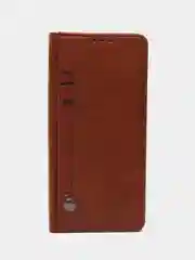 Коричневый чехол книжка с картхолдером на Xiaomi Redmi 12C (Сяоми Редми 12Ц)
