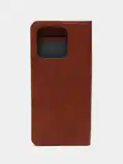 Коричневый чехол книжка с картхолдером на Xiaomi Redmi 12C (Сяоми Редми 12Ц)