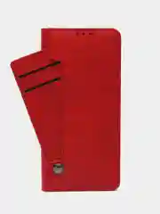 Красный чехол книжка с картхолдером на Tecno Spark 10 Pro (Текно Спарк 10 Про)