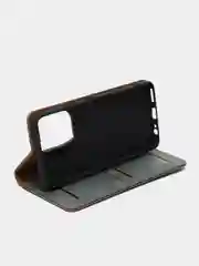Серый чехол книжка с картхолдером на Tecno Spark 10 Pro (Текно Спарк 10 Про)