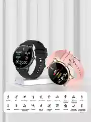 Черный смарт часы женские мужские Z12 Pro