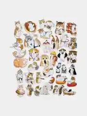 Оливковый наклейки стикеры для творчества, мемы, стикерпак, сердечки, котики, бабочки, капибара 50 шт