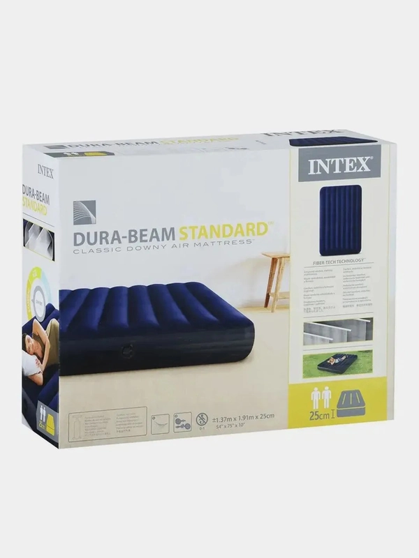 Матрас надувной, 137 х 191 х 25 см, INTEX