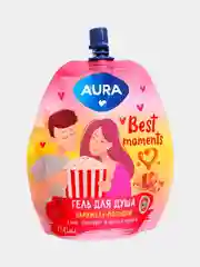Гель для душа Карамель-Попкорн, Лаванда, Манго-Папайя AURA, 250 мл