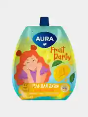 Гель для душа Карамель-Попкорн, Лаванда, Манго-Папайя AURA, 250 мл