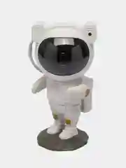 Белый ночник-проектор звездного неба "Космонавт", лазерный, с пультом