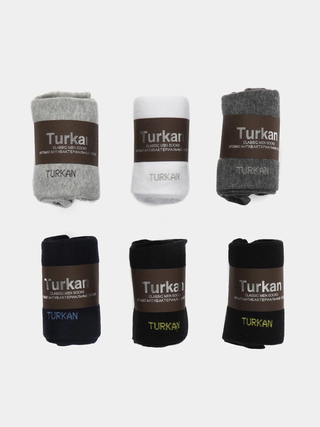 Носки мужские, хлопковые, 3 и 6 пар,носки Turkan в подарочной коробке,подарок на новый год