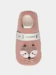 Кораллово-розовый детские противоскользящие носки для малышей, девочек и мальчиков