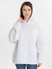 Белый худи женское оверсайз с капюшоном Мой масик за меня разрулит