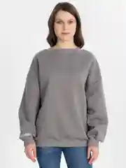 Серый женский свитшот