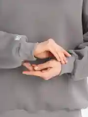 Серый женский свитшот