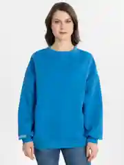 Синий женский свитшот