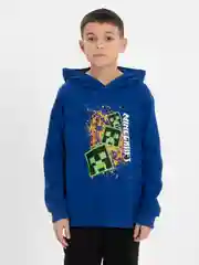 Синий комплект для мальчика: худи и штаны, с начесом, 8-12 лет