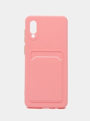 Чехол для Samsung Galaxy A02 (Самсунг Галакси А02), с карманом для карт