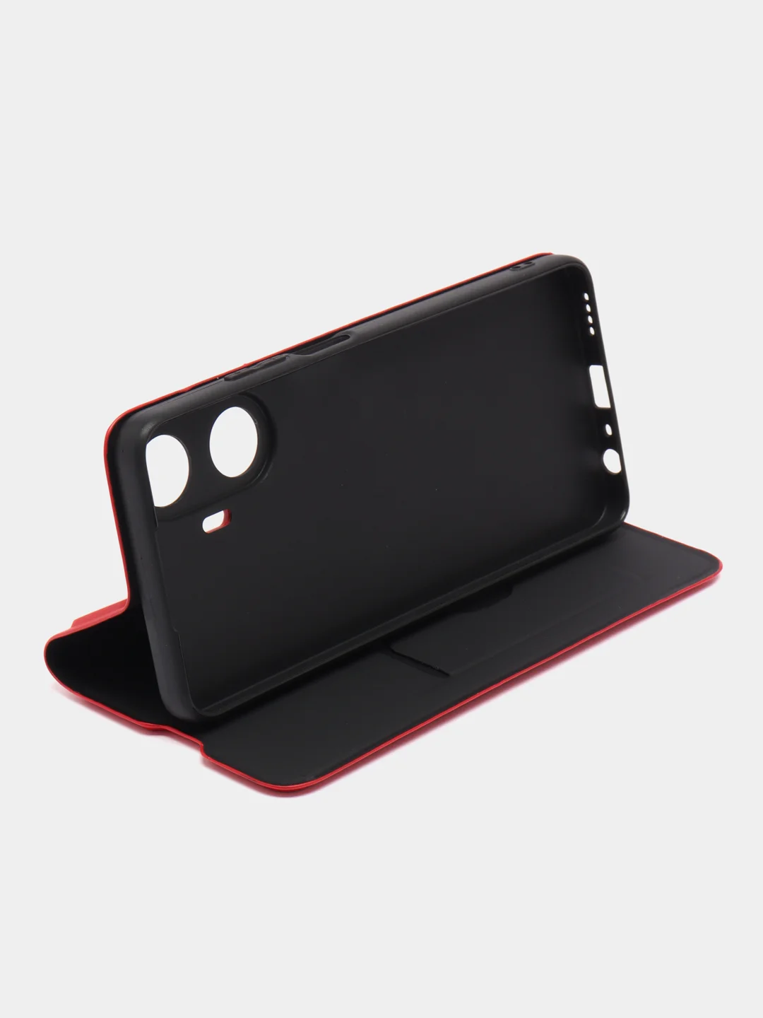 Красный чехол-книжка для Realme C55, C53, 11 Pro / Реалми С55, С53, 11 Про