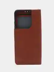 Коричневый чехол книжка с картхолдером на Tecno Spark 10 и Tecno Spark 10C (Текно Спарк 10/Спарк 10Ц)