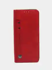 Красный чехол книжка с картхолдером на Tecno Spark 10 и Tecno Spark 10C (Текно Спарк 10/Спарк 10Ц)