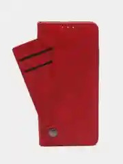 Красный чехол книжка с картхолдером на Tecno Spark 10 и Tecno Spark 10C (Текно Спарк 10/Спарк 10Ц)